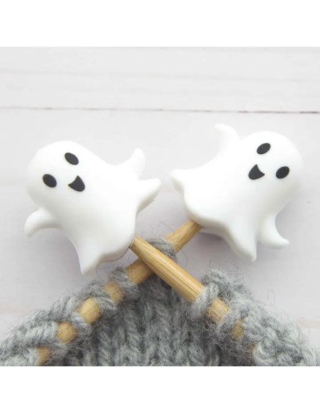 Tapones de malla para agujas de tejer - Fantasma