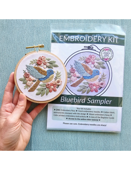 Kit broderie - Bluebird Sampler