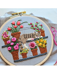 Kit broderie - Catnap