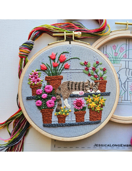 Kit broderie - Catnap