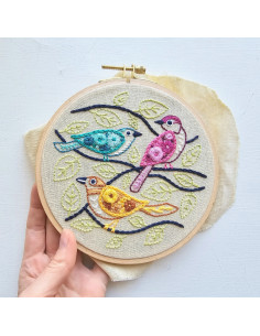Kit de bordado - Birds of a Feather