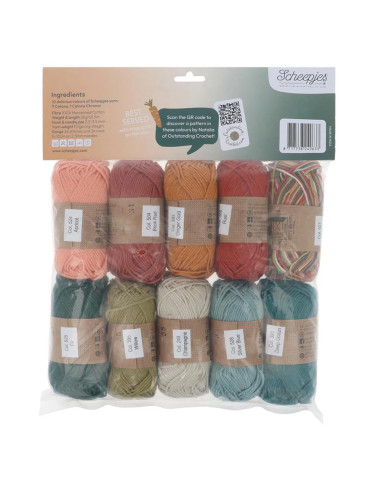 Bolsa de 10 ovillos Scheepjes Catona Colour Pack - Harvest tart