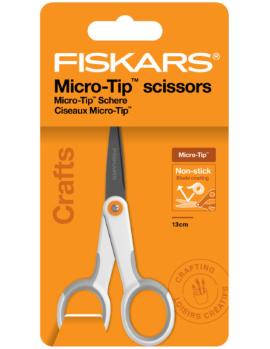 Tijeras Fiskars antiadherentes Micro-tip 13 cm