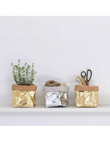 Rollo de papel vegano plata - 50 x 100 cm