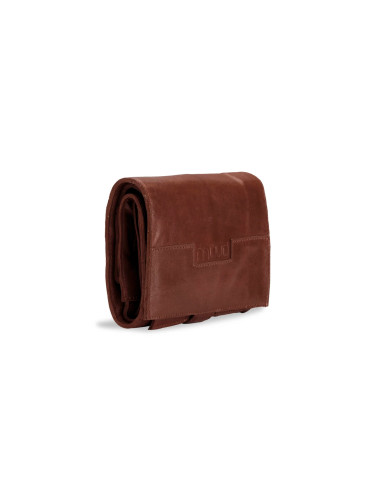 Estuche de almacenamiento de cuero para agujas circulares Muud Stockholm XL - Marrón Rico