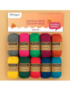 Bolsa de 10 ovillos Scheepjes Catona Colour Pack - Pizza pie
