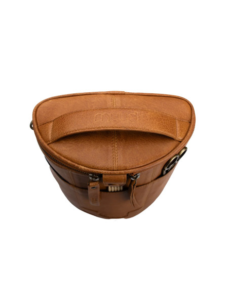Bolsa de almacenamiento de cuero para tejido Muud Grace - Whisky