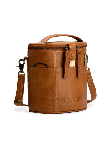 Bolsa de almacenamiento de cuero para tejido Muud Grace - Whisky