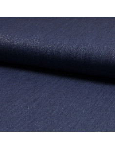 Tejido chambray lurex - Azul