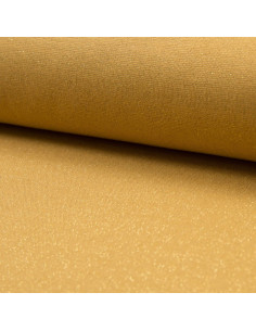 Tejido de punto ribete lurex - Ocre lurex oro