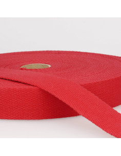 Correa de algodón para bolsas - Rojo