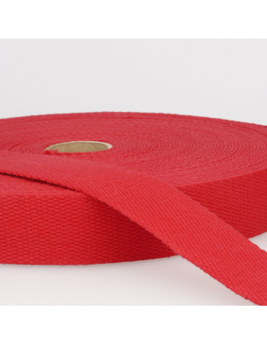 Correa de algodón para bolsas - Rojo