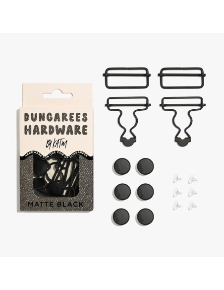 Kit de hebillas para petos - Negro mate