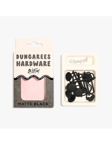 Kit bouclerie pour salopettes - Noir mat