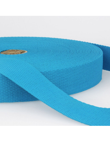 Correa de algodón para bolsas - Azul turquesa