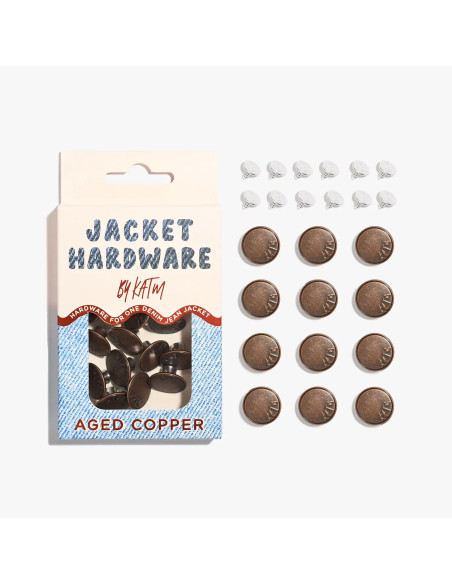 Kit de botones para chaquetas vaqueras - Cobre