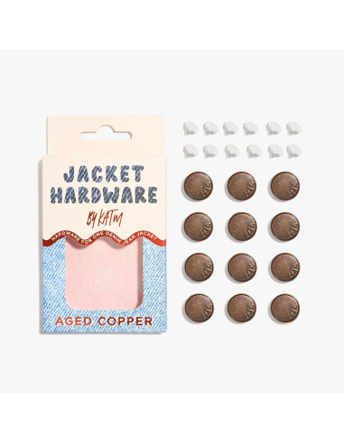Kit de botones para chaquetas vaqueras - Cobre