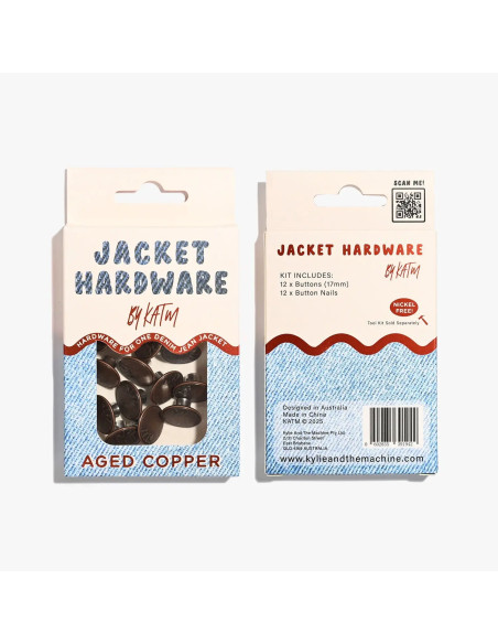 Kit de botones para chaquetas vaqueras - Cobre