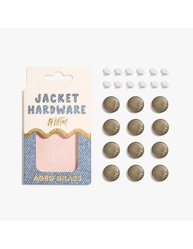 Kit de botones de jeans para chaquetas - Latón