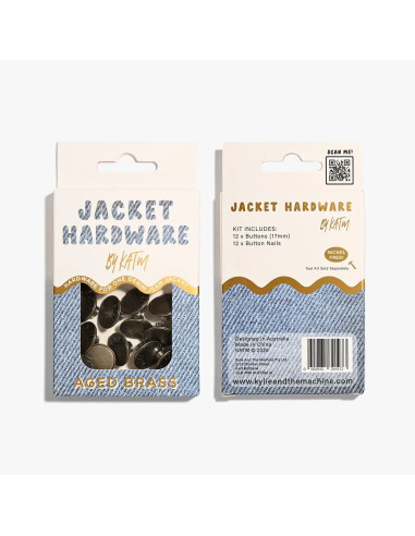 Kit de botones de jeans para chaquetas - Latón