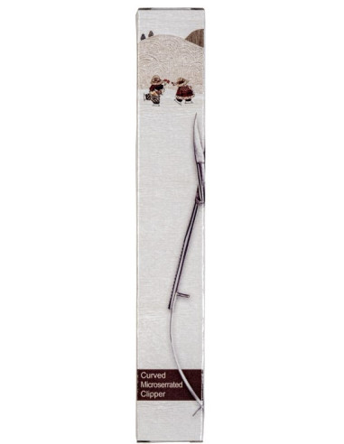 Tijeras pinza punta curva microdentada 12 cm Apliquick