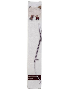 Tijeras pinza punta recta microdentada 12 cm Apliquick
