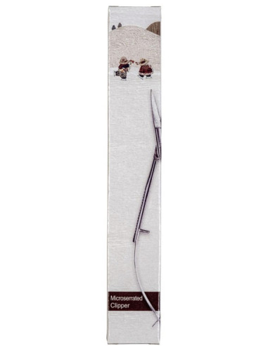 Tijeras pinza punta recta microdentada 12 cm Apliquick