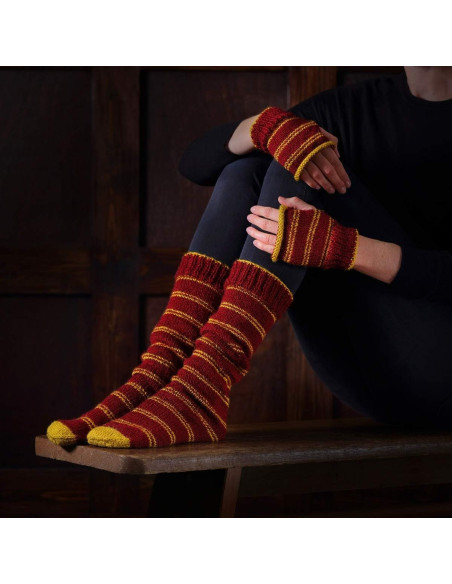 Kit de tejido Harry Potter – Calcetines y Mitones Gryffindor