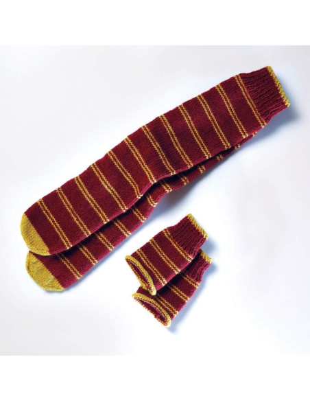 Kit de tejido Harry Potter – Calcetines y Mitones Gryffindor