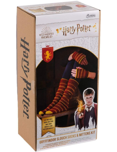 Kit de tejido Harry Potter – Calcetines y Mitones Gryffindor