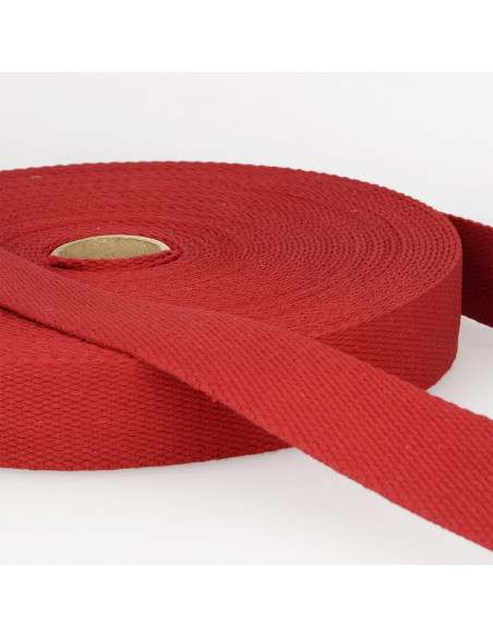 Correa de algodón para bolsas - Burdeos