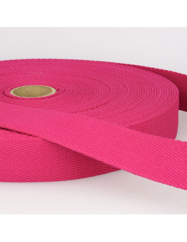 Correa de algodón para bolsas - Fucsia