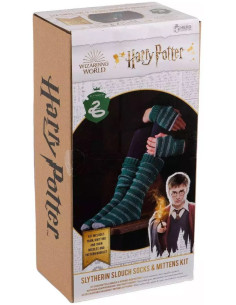 Kit de tejido Harry Potter – Calcetines y Mitones Slytherin 2