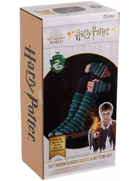 Kit de tejido Harry Potter – Calcetines y Mitones Slytherin