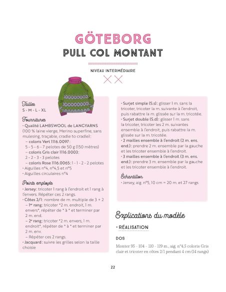 Libro de mallas nórdicas - 12 modelos para tejer para el invierno