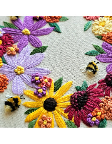 Kit broderie - Bumblebee Bouquet
