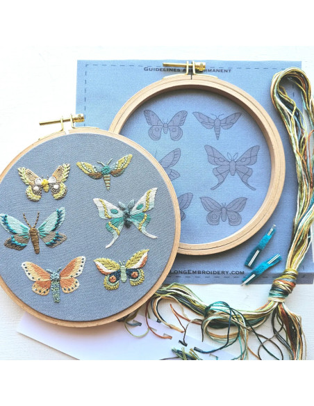 Kit broderie - Moth Sampler