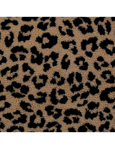 Tejido de peluche rizado Teddy - Leopardo