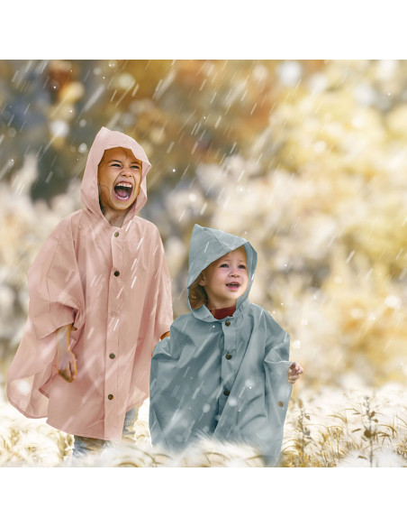 Tela de lona impermeable para chubasquero - Gris perla