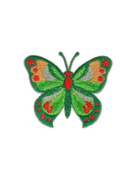 Parche termoadhesivo mariposa - Verde