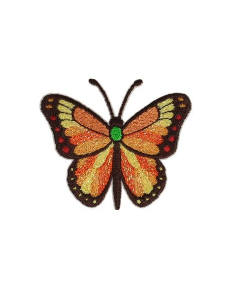 Parche termoadhesivo mariposa - Naranja
