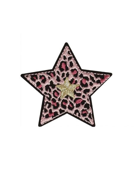 Parche termoadhesivo estrella - Pantera Rosa
