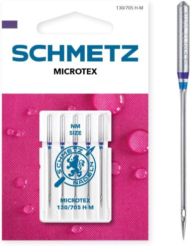 Agujas Microtex Schmetz n° 80