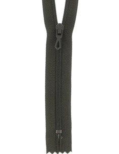 Cremallera de nylon - Tinte de nuez