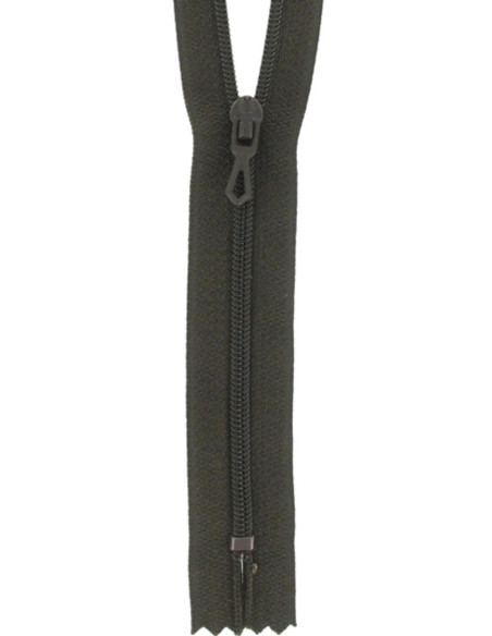 Cremallera de nylon - Tinte de nuez