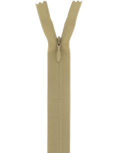 Cremallera invisible - Beige medio