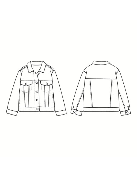 Patrón de chaqueta infantil Chicago - Ikatee
