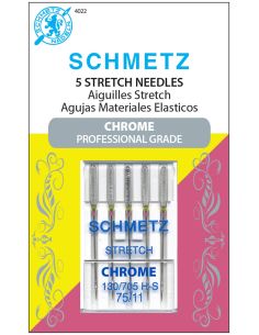 Agujas stretch cromadas Schmetz 2