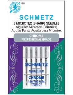 Agujas microtex cromadas Schmetz