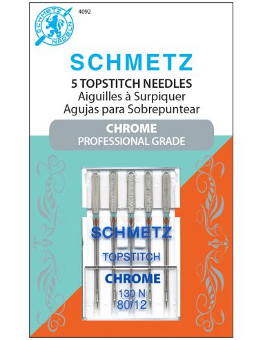 Agujas para pespunte cromadas Schmetz